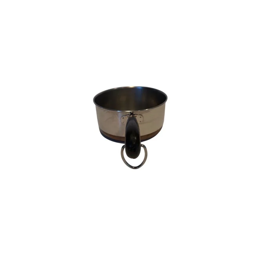 Vintage Revere Ware Stainless Steel 1qt. Saucepan With Black Handle NO Lid